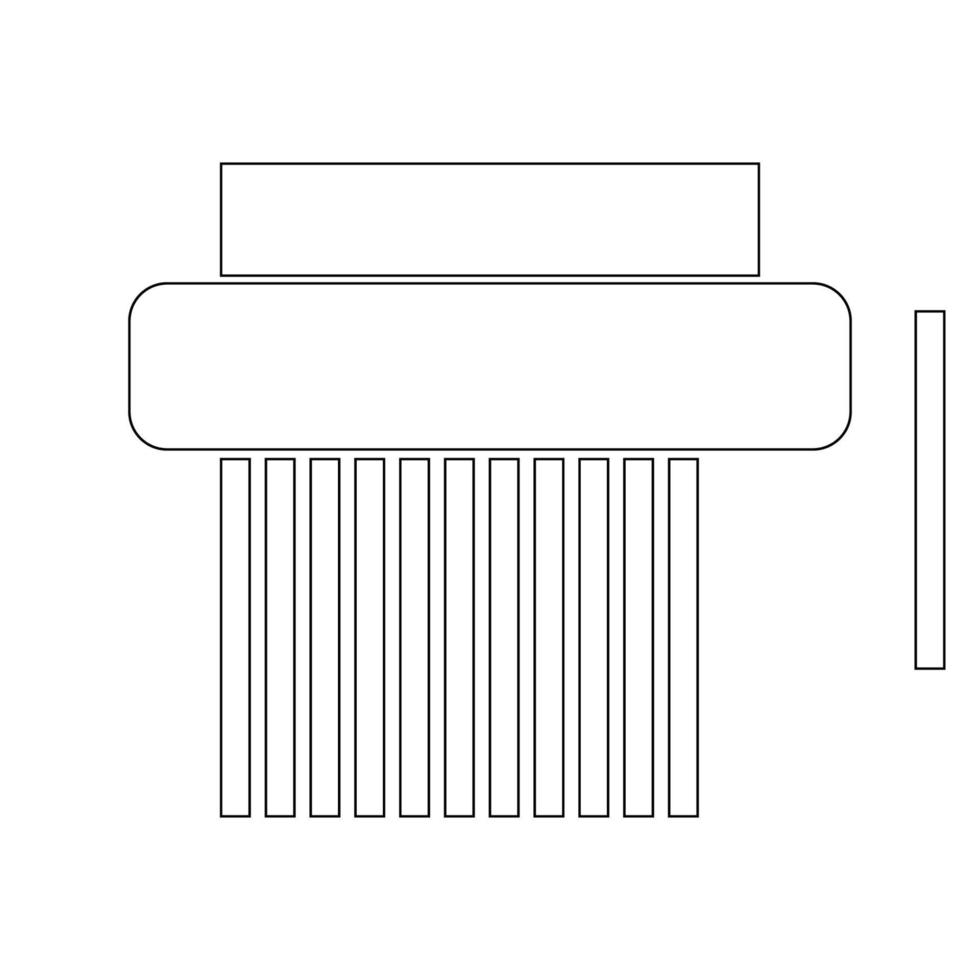 desfibradora máquina icono vector