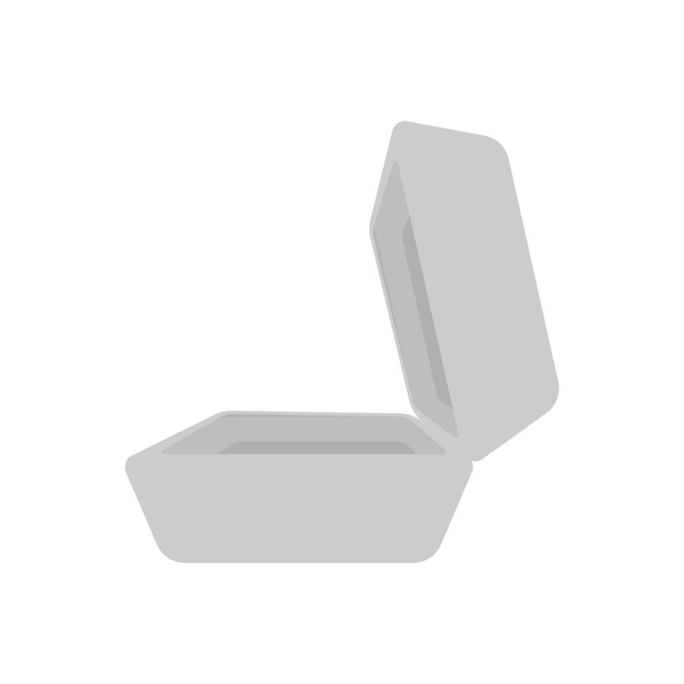 Styrofoam Lunch Box Icon vector