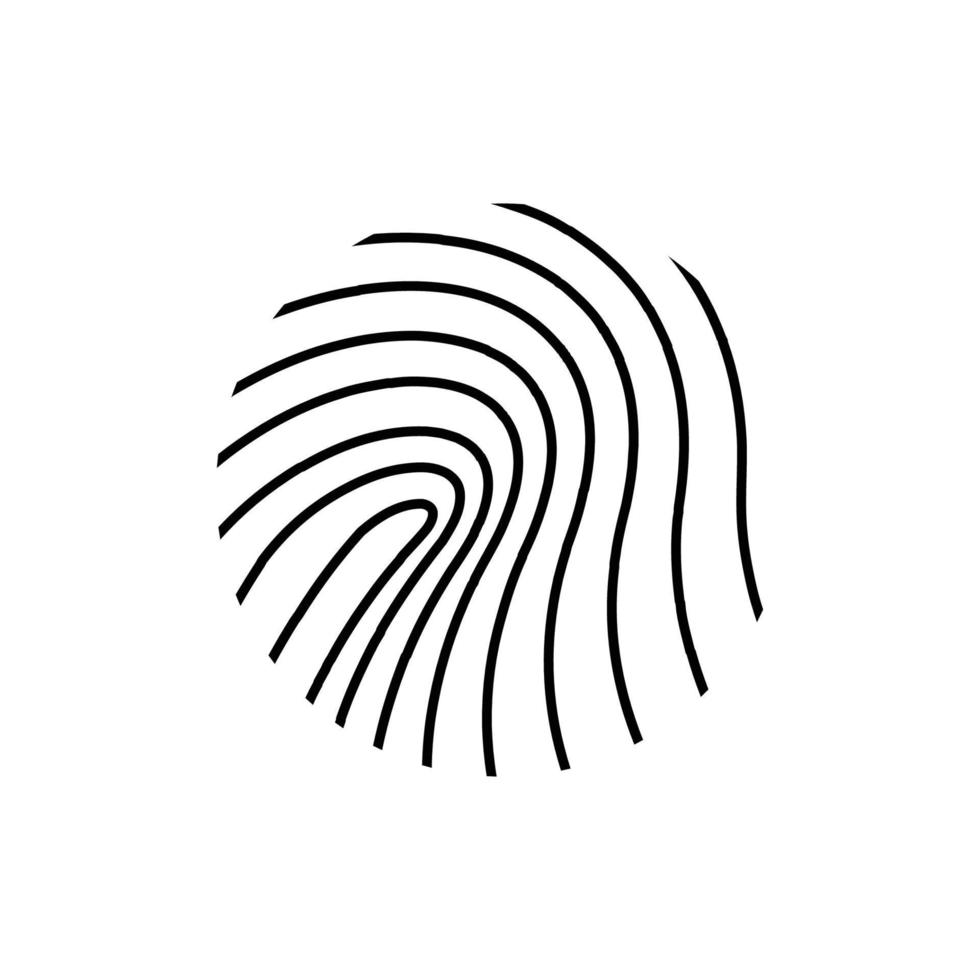 fingerprint probe logo vector
