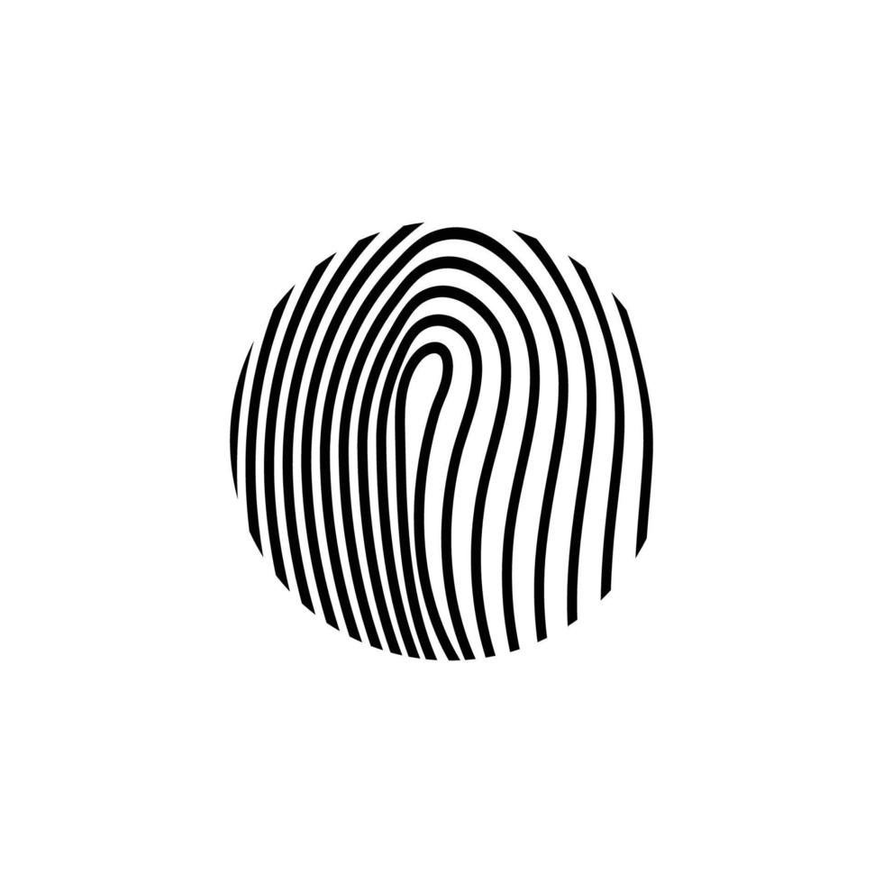 fingerprint probe logo vector