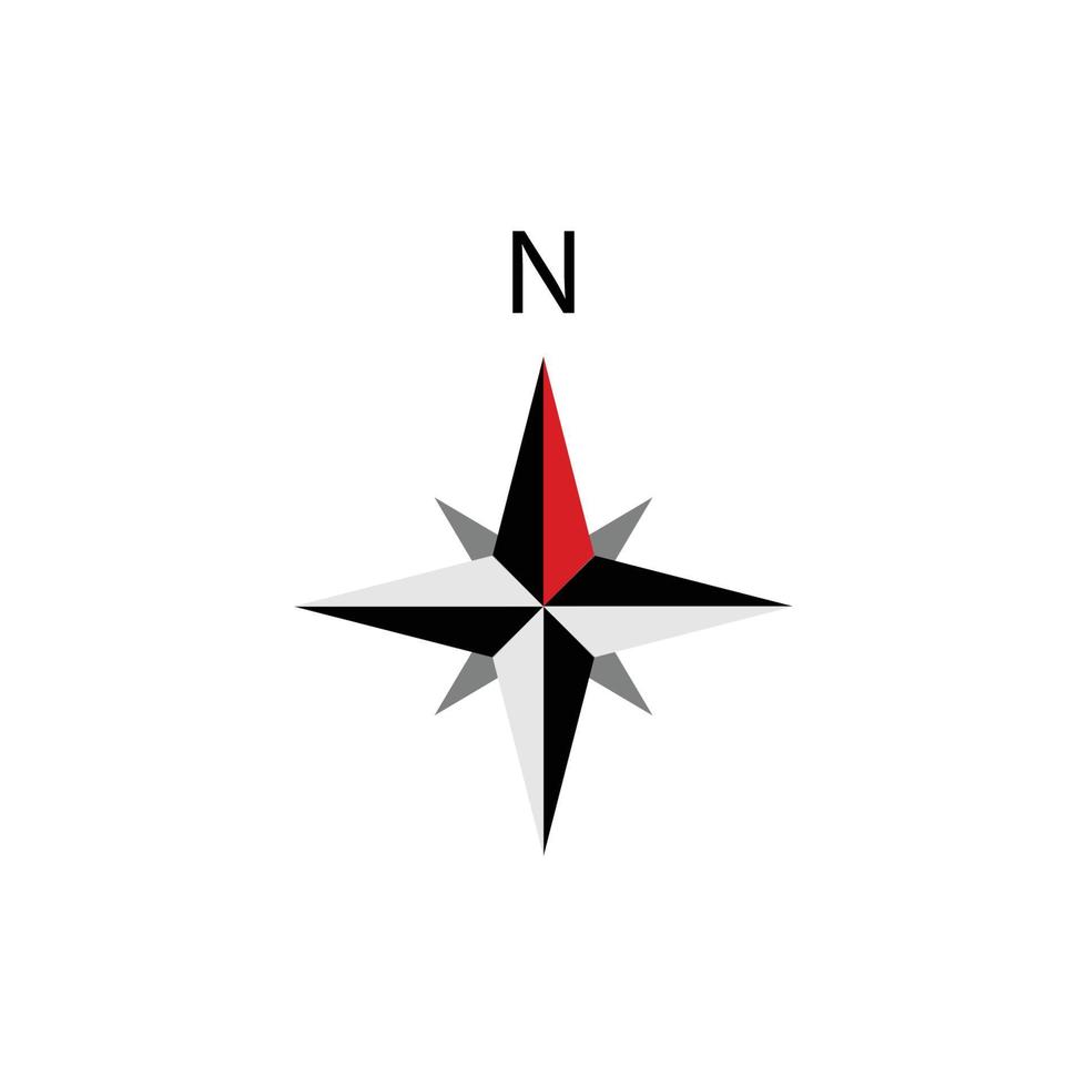 Compass icon vector