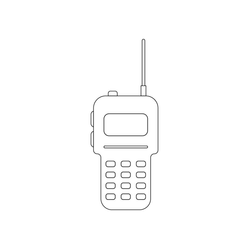 walkie película sonora icono vector