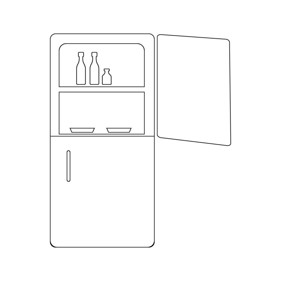 refrigerador icono vector