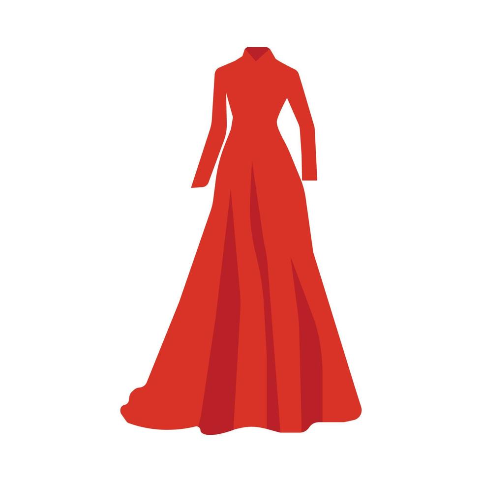 wedding dress icon vector