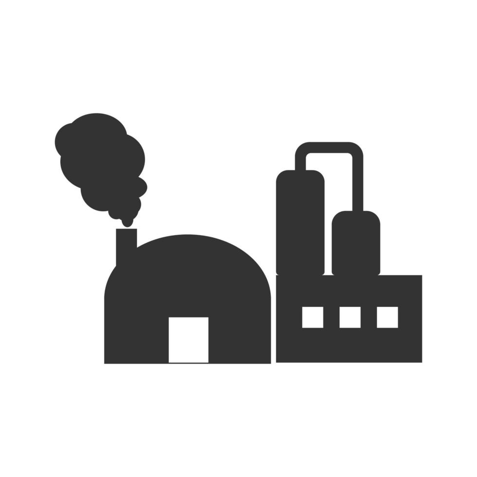 industrial fábrica vector icono