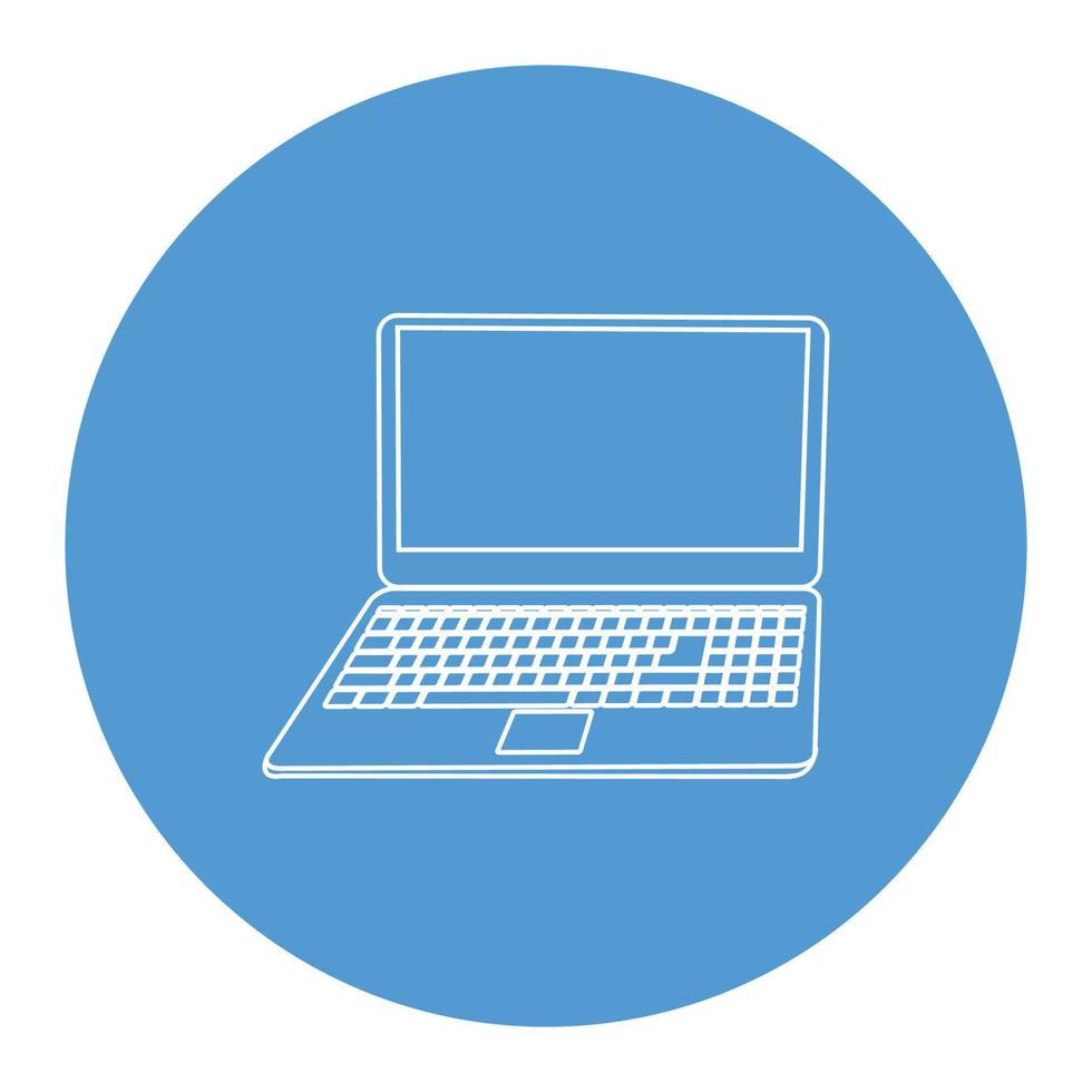 laptop icon vector