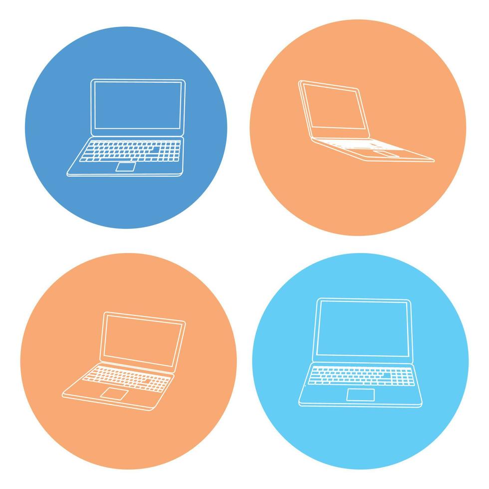 vector icono de laptop