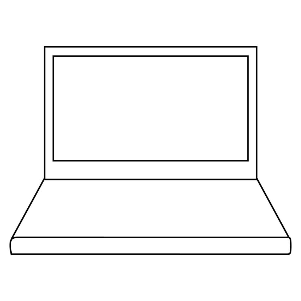 laptop icon vector