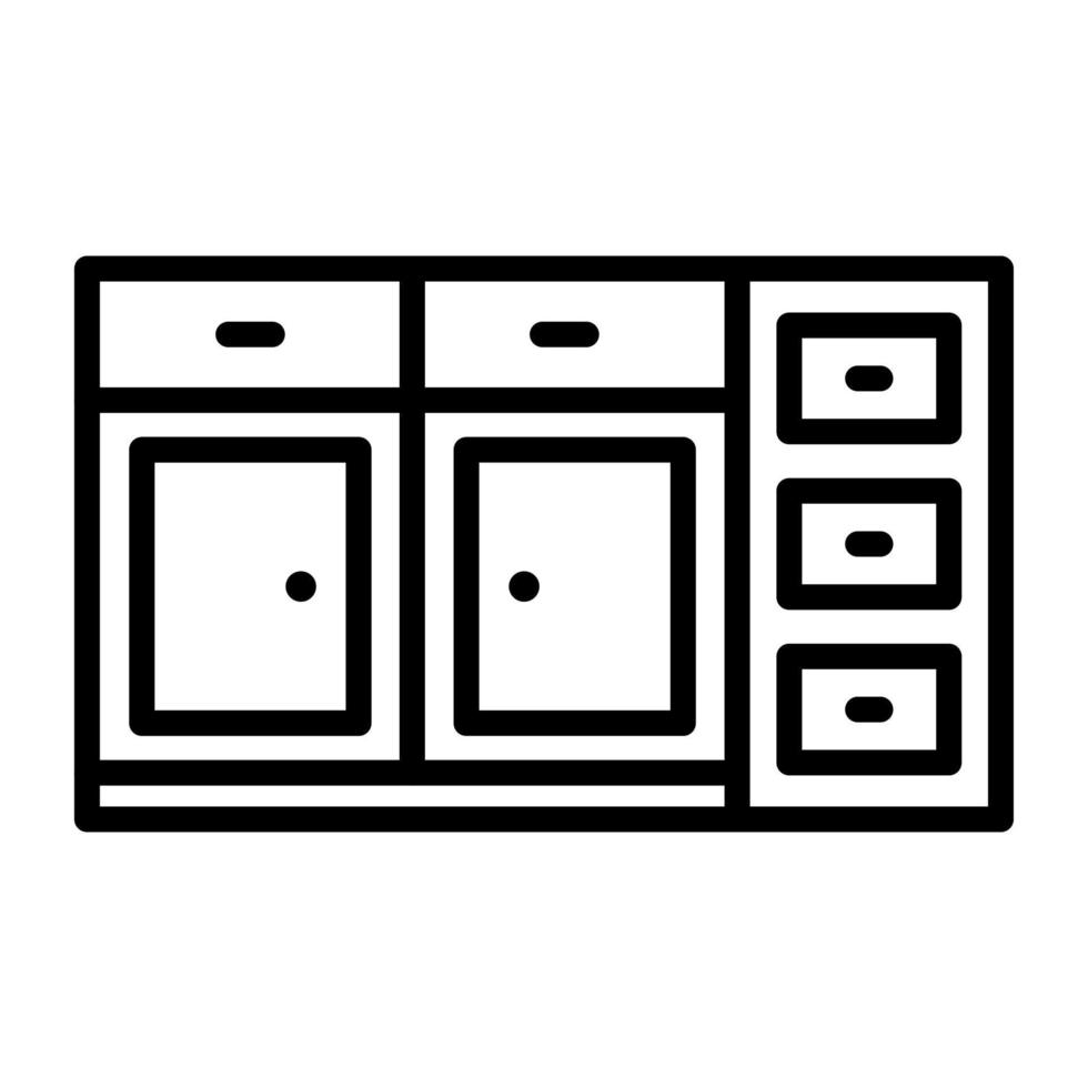 Cabinet vector icon