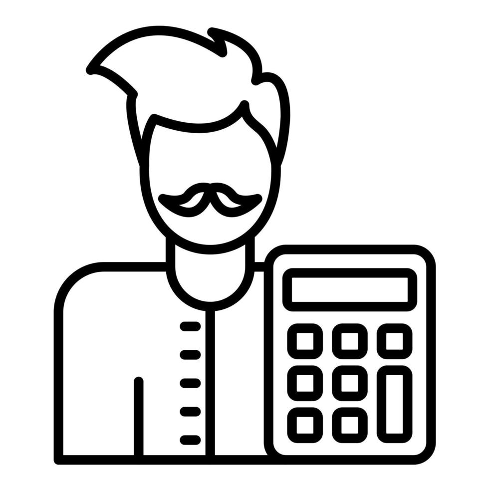 Accountant vector icon