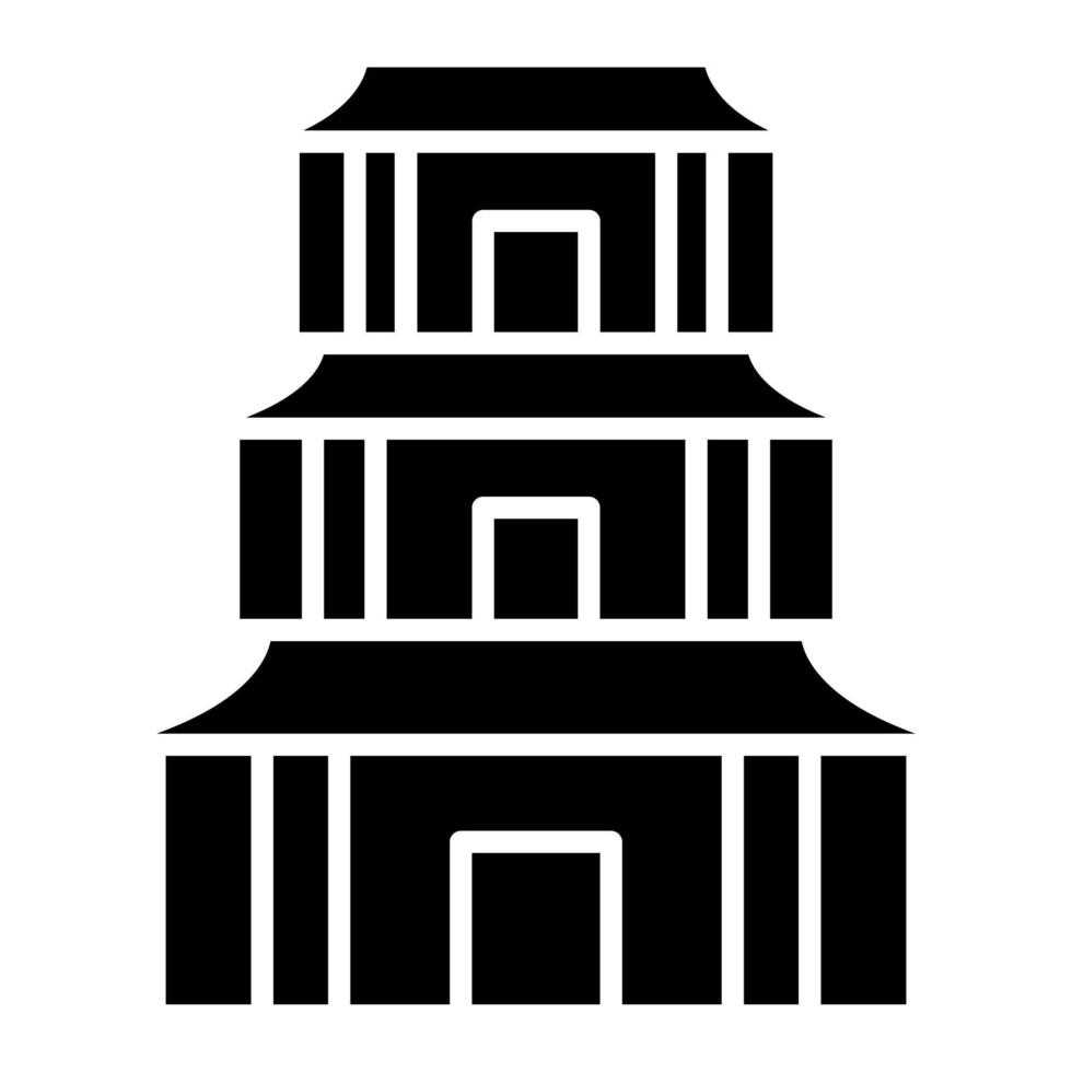 icono de vector de pagoda