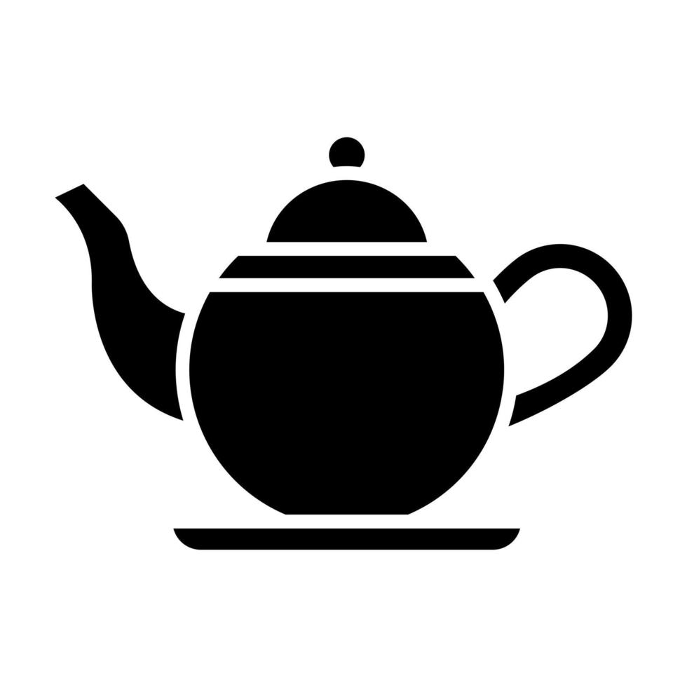 té maceta vector icono