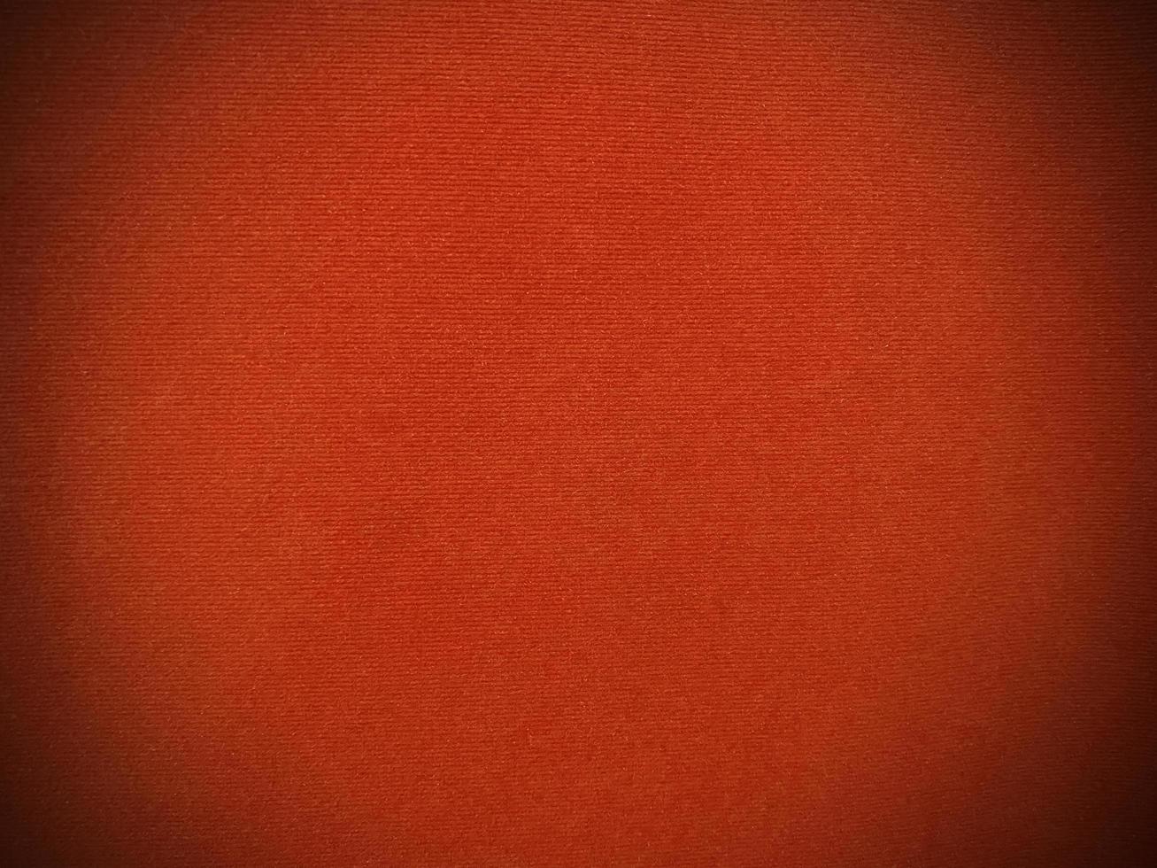 Orange velvet fabric texture used as background. Empty Orange fabric background of soft and smooth textile material. There is space for text. photo