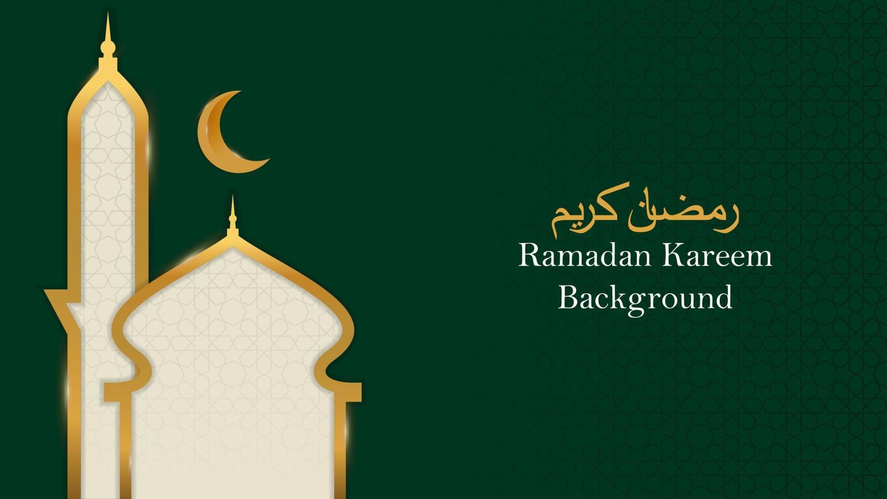luxury ramadan kareem background with mosque ornament. islamic theme design. vector illustrations EPS10