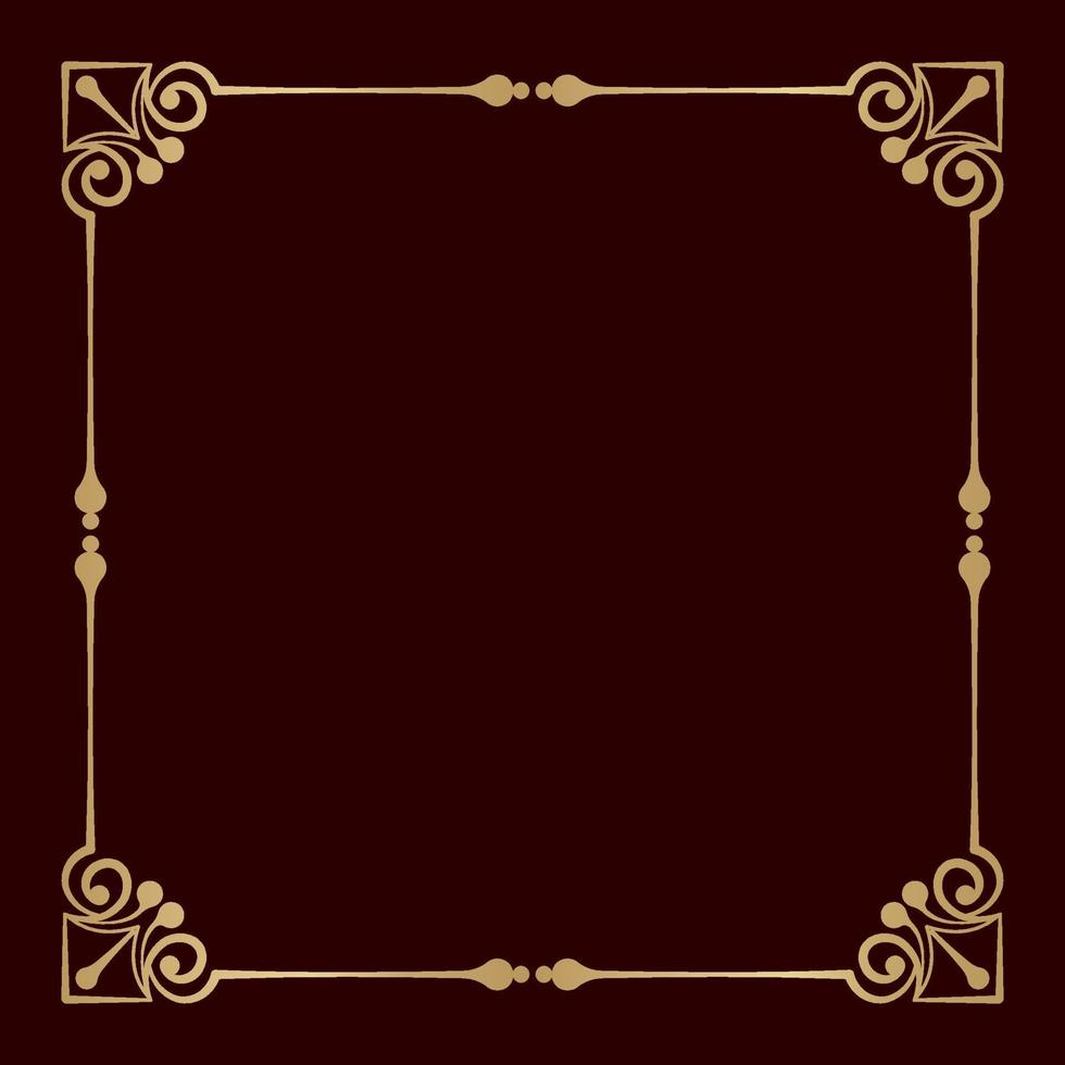 classic gold frame, vector design 21706679 Vector Art at Vecteezy
