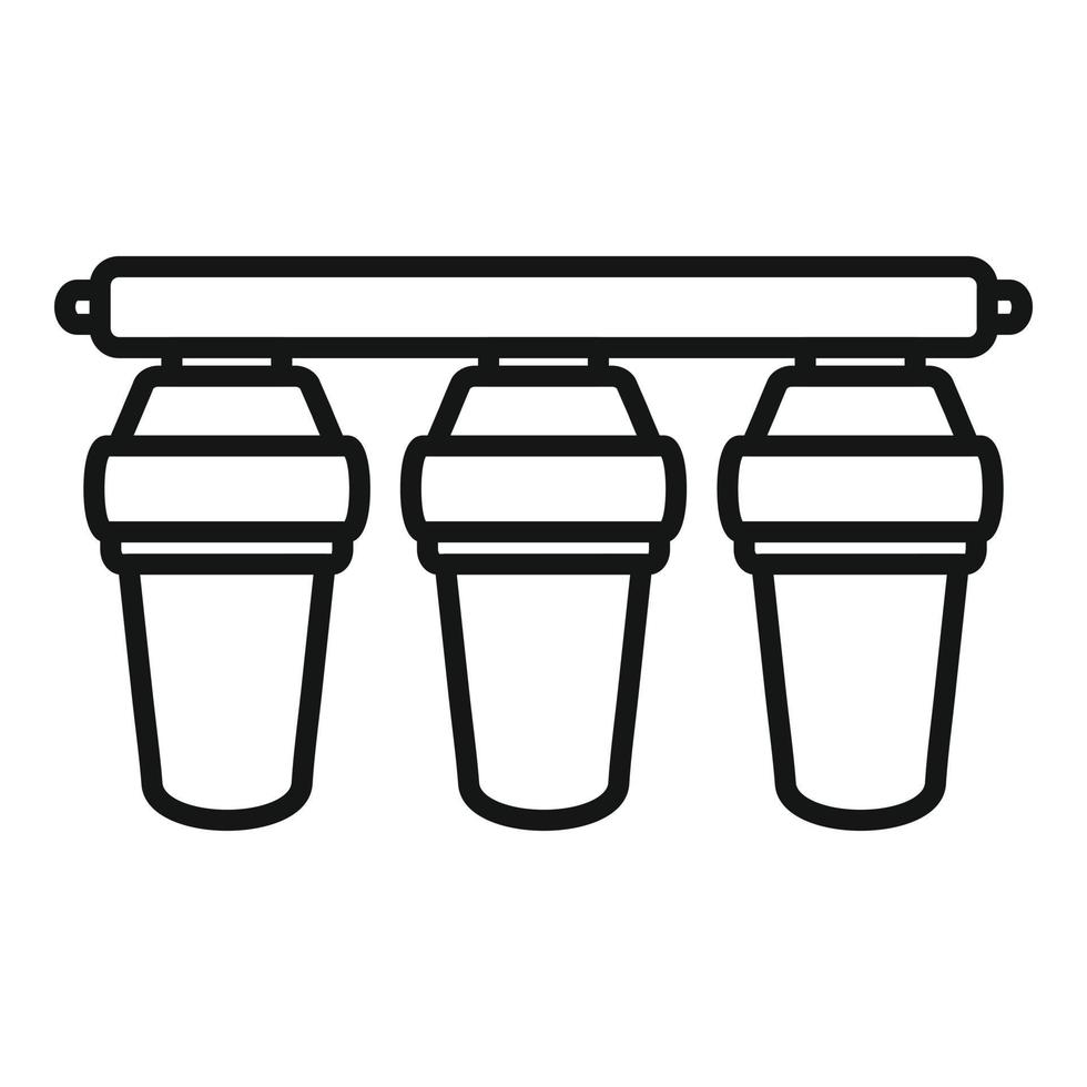 Tank system icon outline vector. Water filter vector