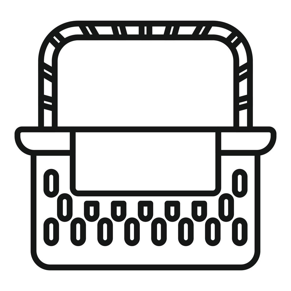 Weekend basket icon outline vector. Wicker picnic vector