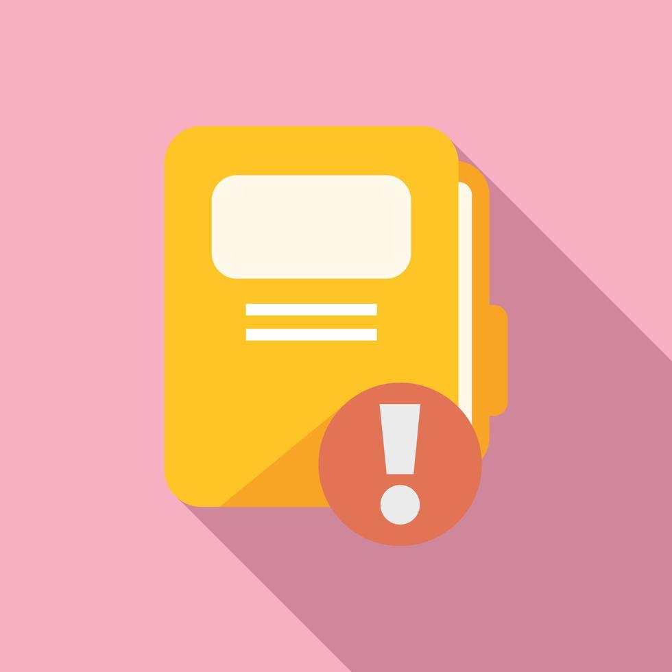 Folder job icon flat vector. Office work vector