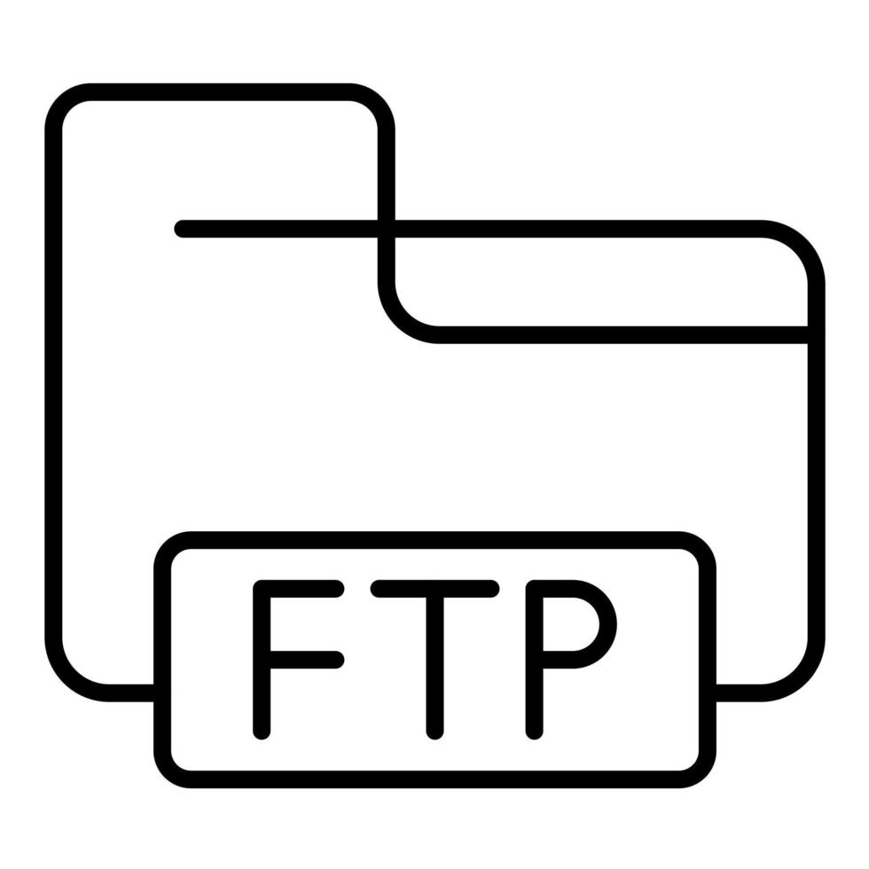 ftp protocolo vector icono