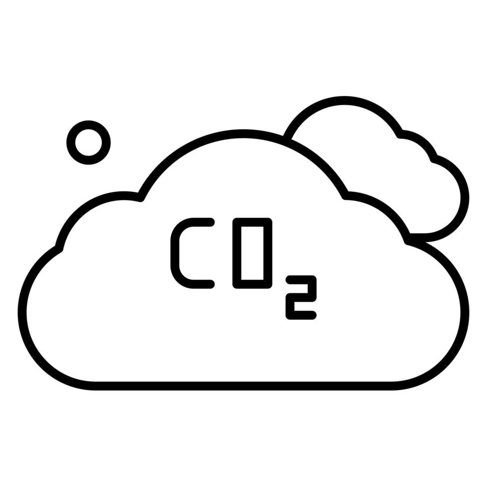 icono de vector de co2