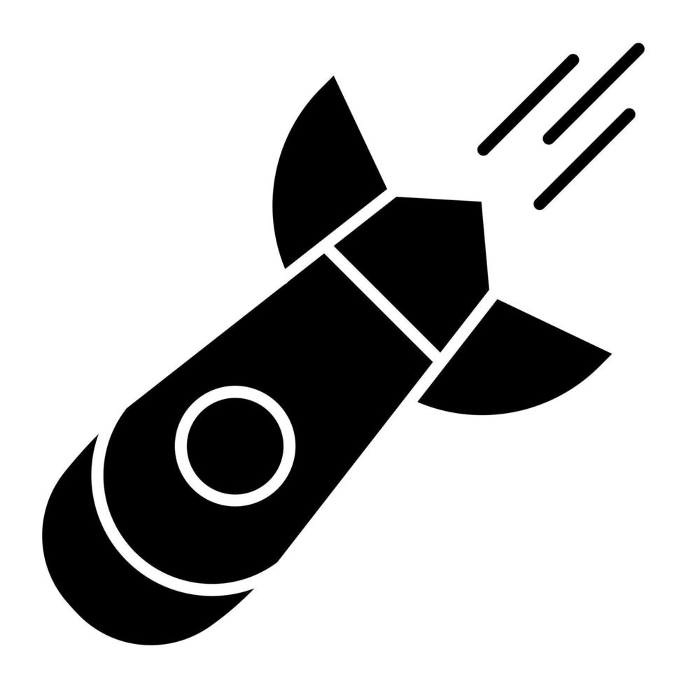 atómico bomba vector icono
