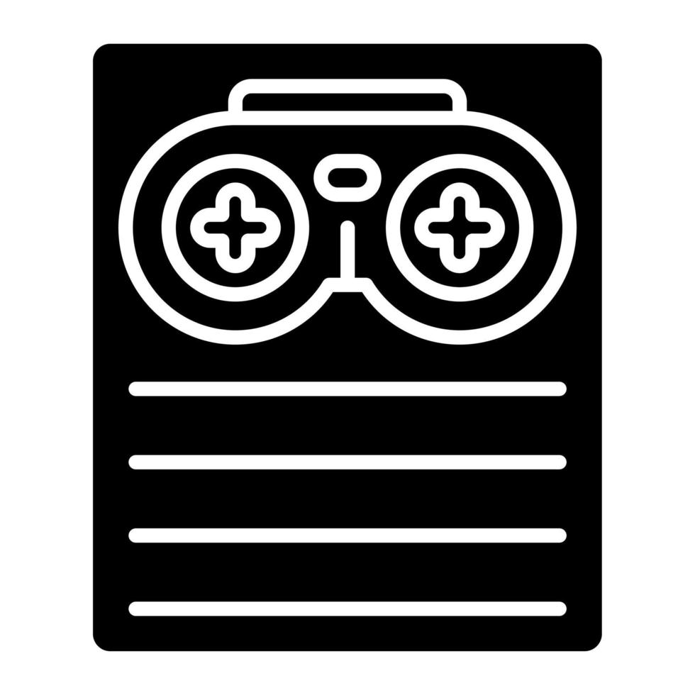 Game Script vector icon