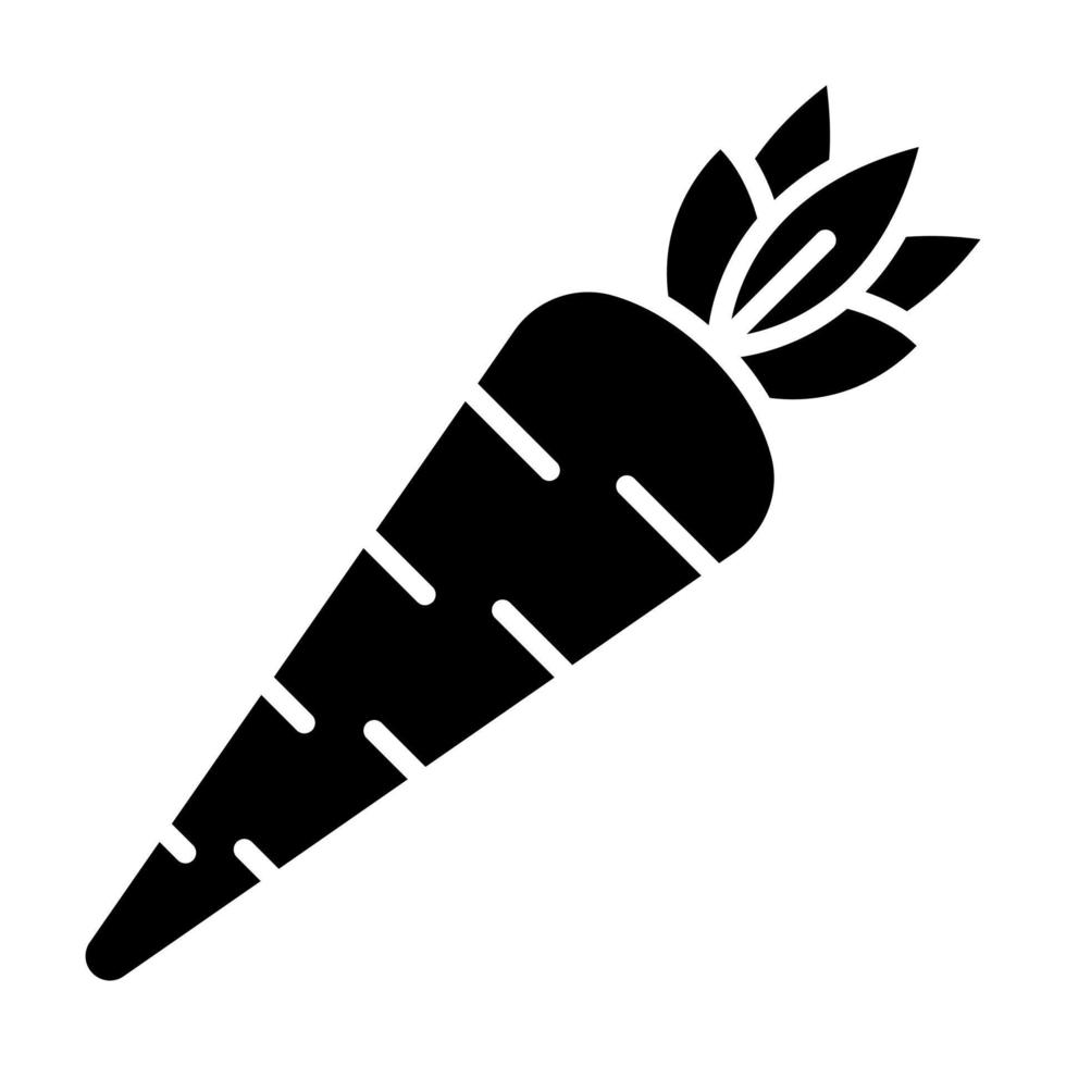 icono de vector de zanahorias