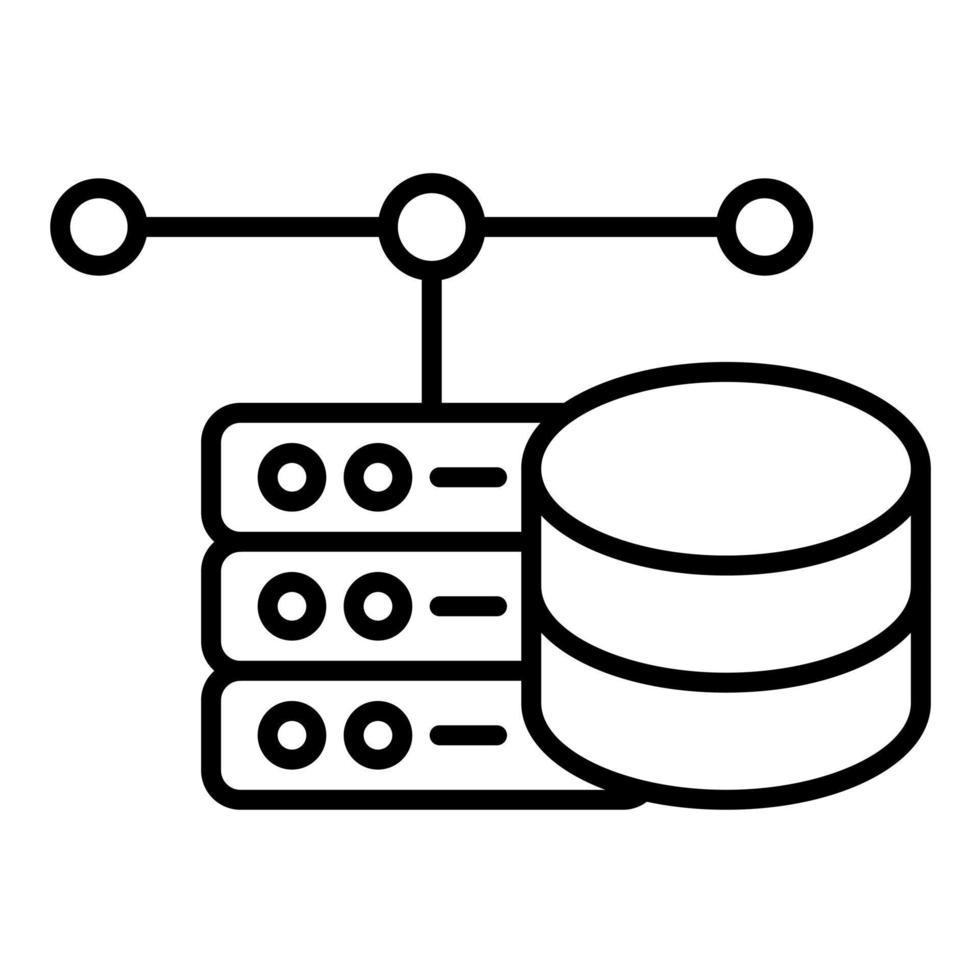 Database vector icon