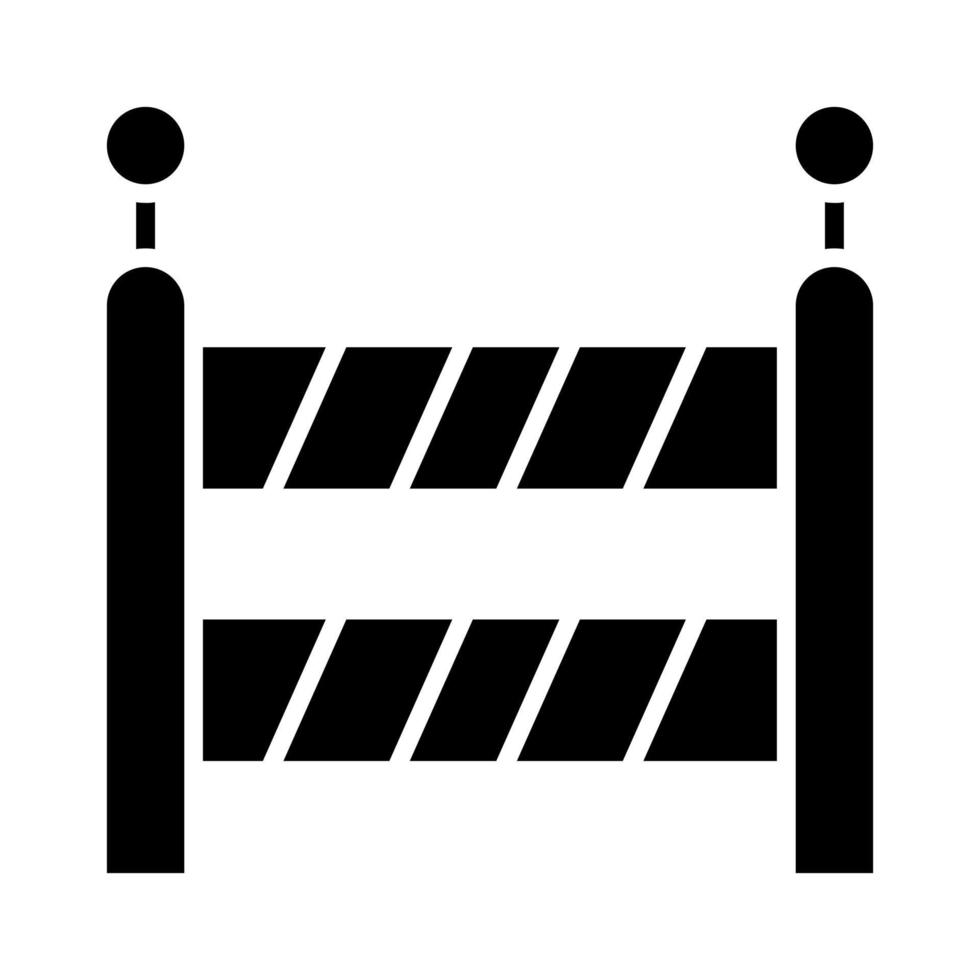 Police Barrier vector icon