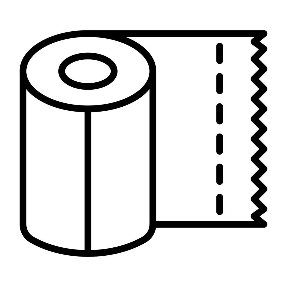 icono de vector de papel higiénico