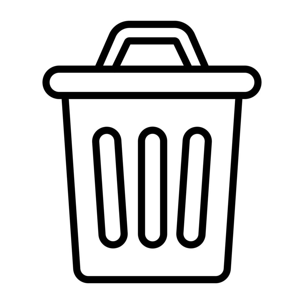 Dustbin vector icon