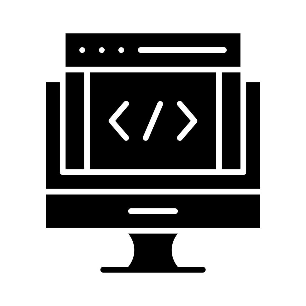 Web Coding vector icon