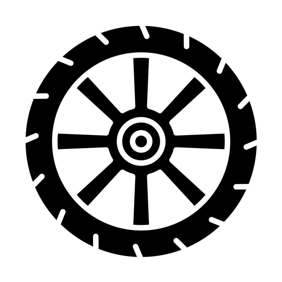 icono de vector de rueda