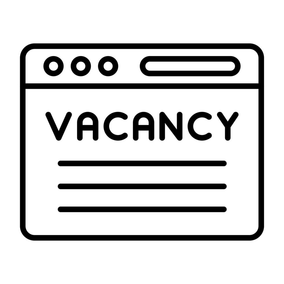 Job Vacancy vector icon