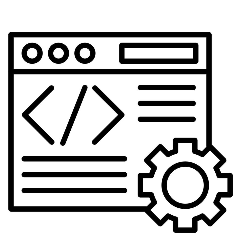 icono de vector de desarrollo web