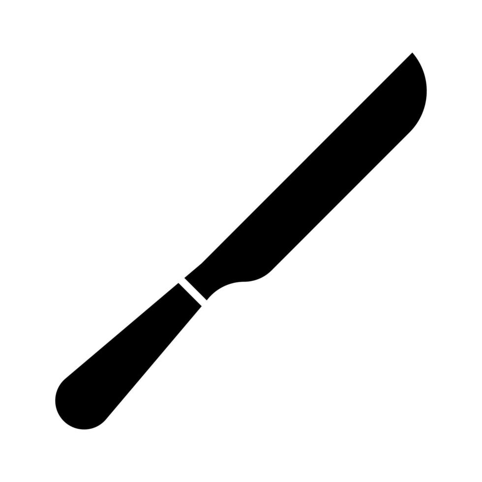 un pan cuchillo vector icono