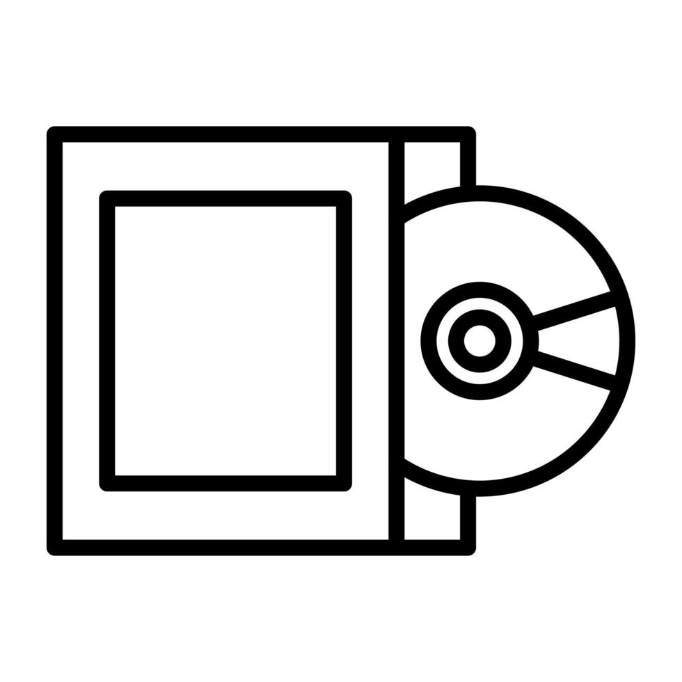 icono de vector de disco compacto