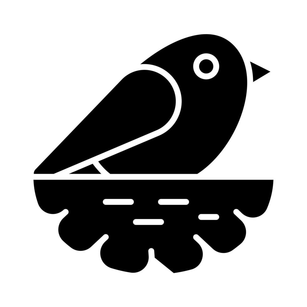 Brids in Nest vector icon