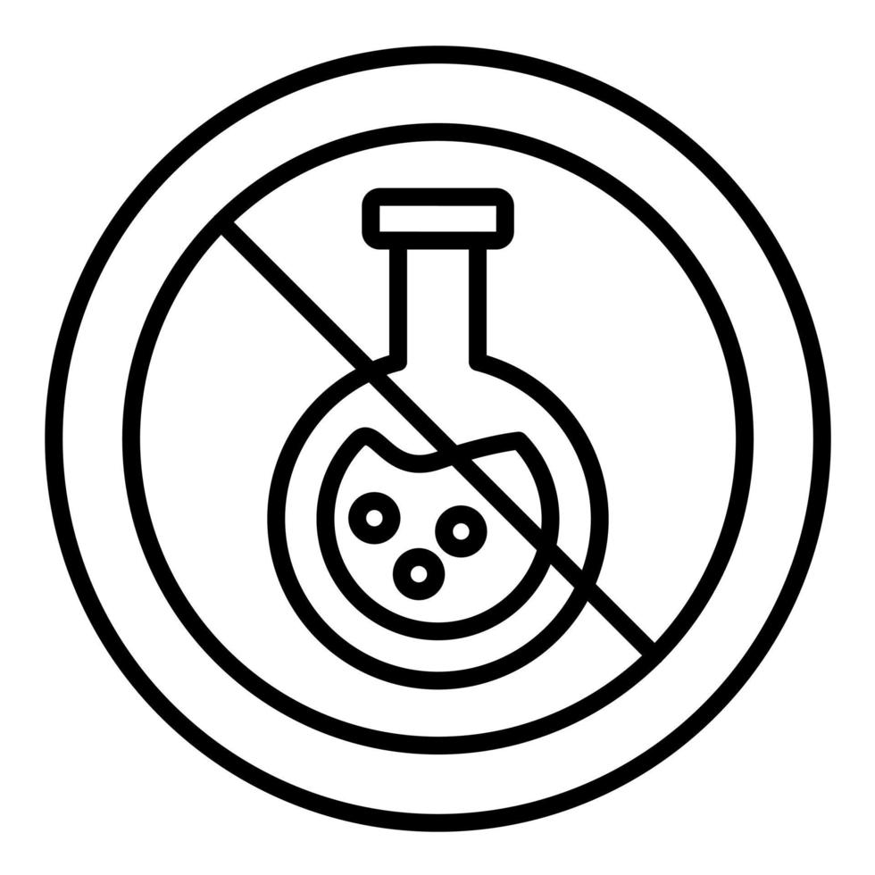 No Chemical vector icon