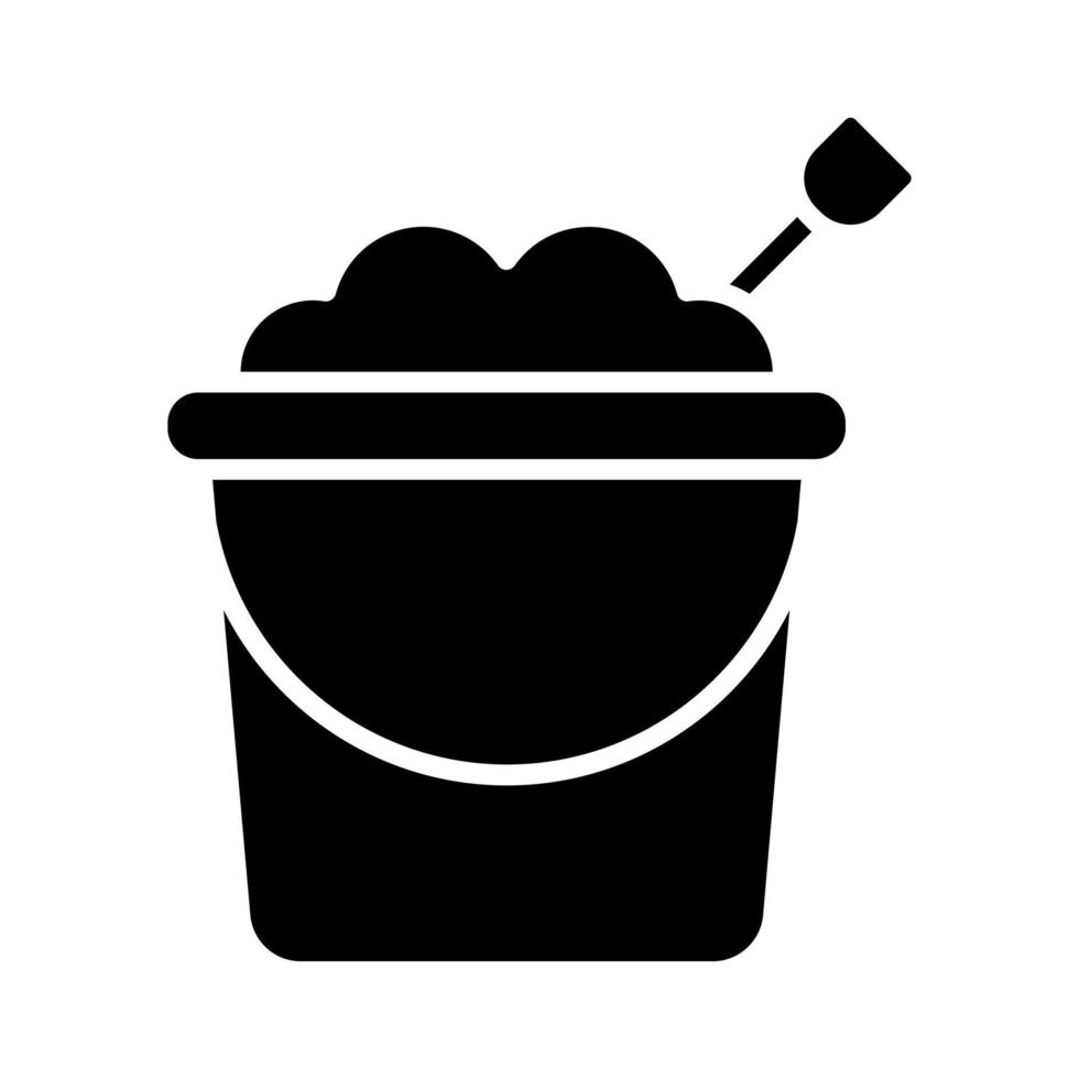 Sand Bucket vector icon