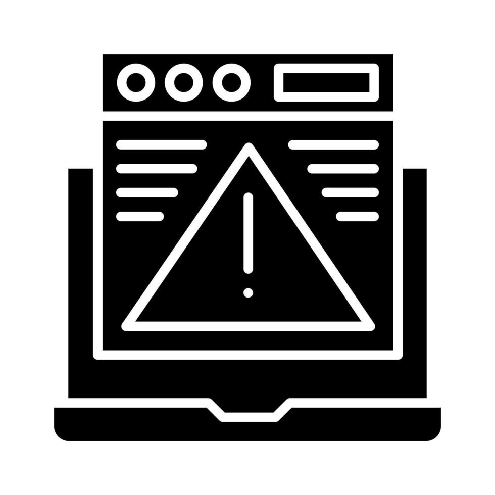 Website Error vector icon
