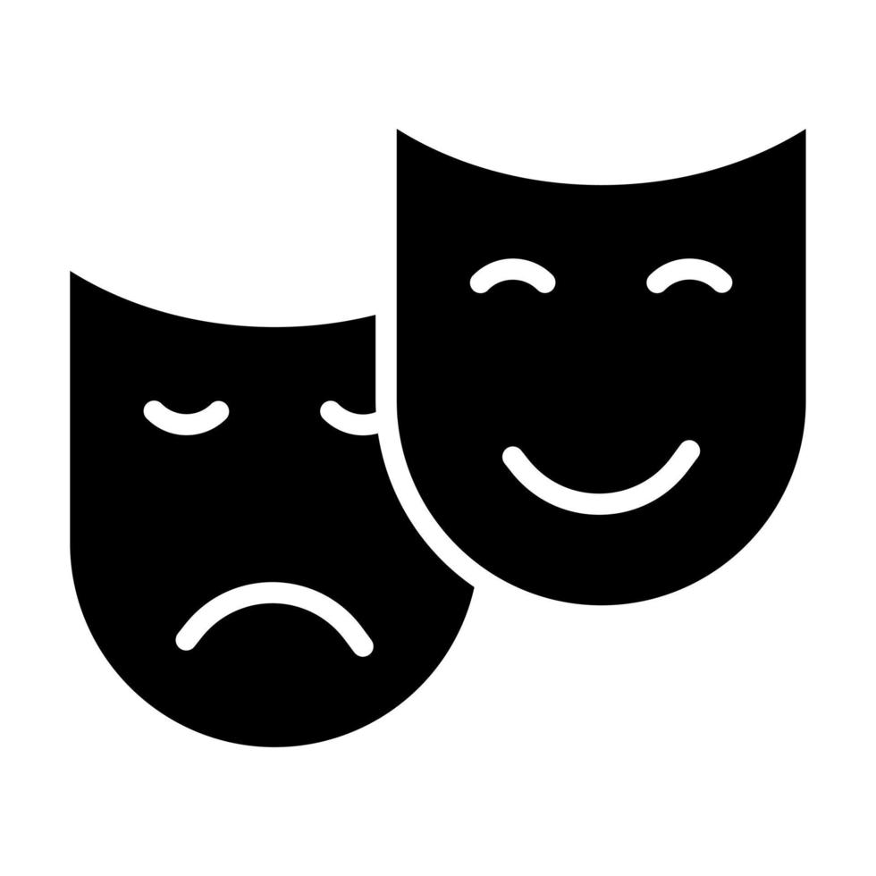 Theatre Mask vector icon