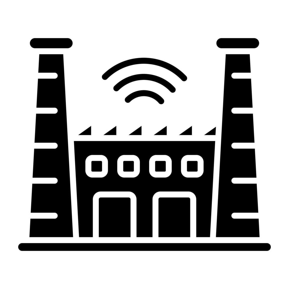 Smart Factory vector icon