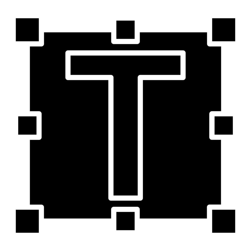 Typography vector icon