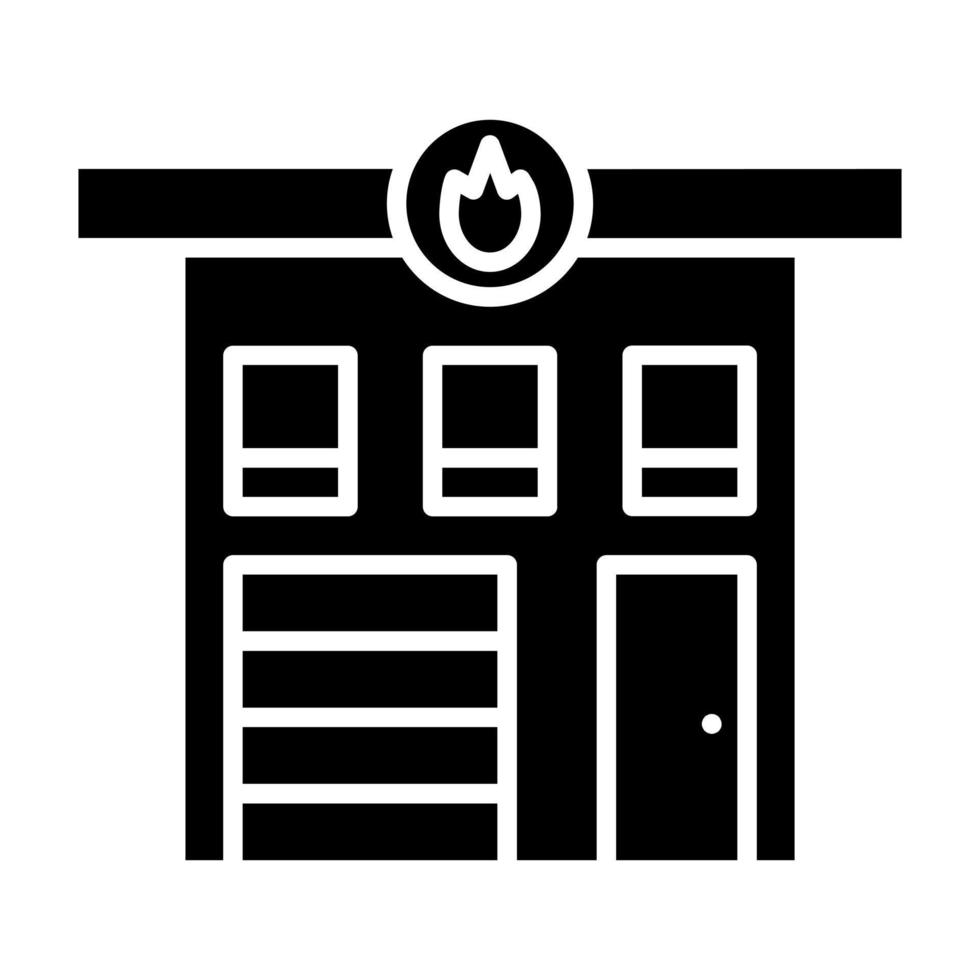 Fire Station vector icon