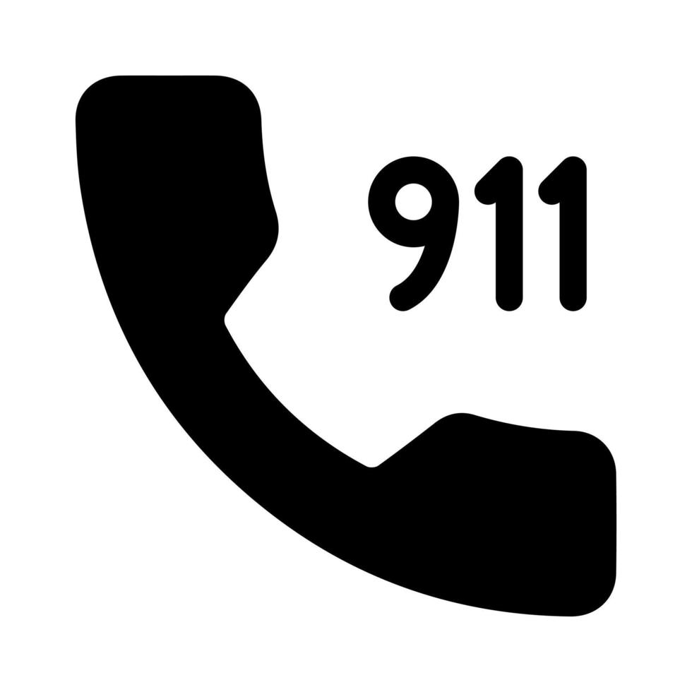 Call 911 vector icon