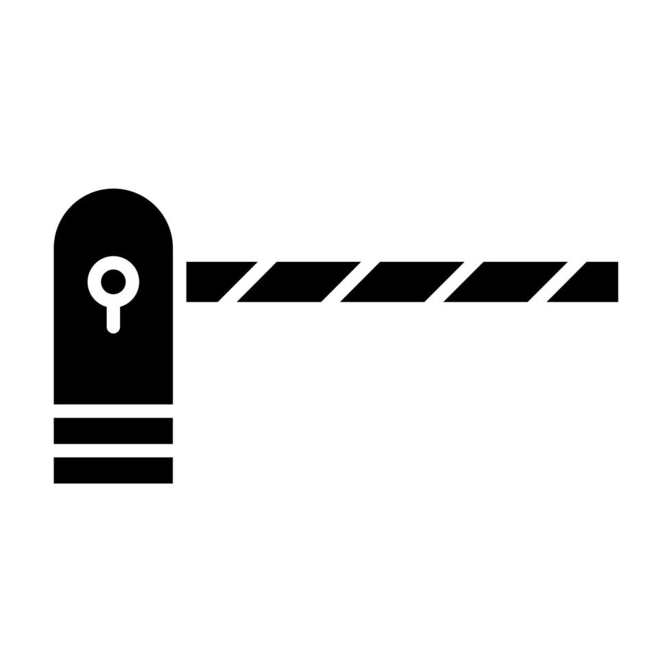 Parking Barrier vector icon