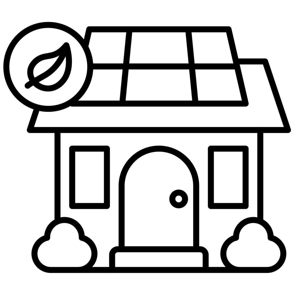 Eco Home vector icon