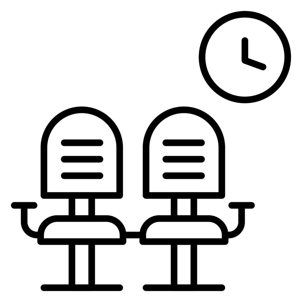 Patients Waiting vector icon