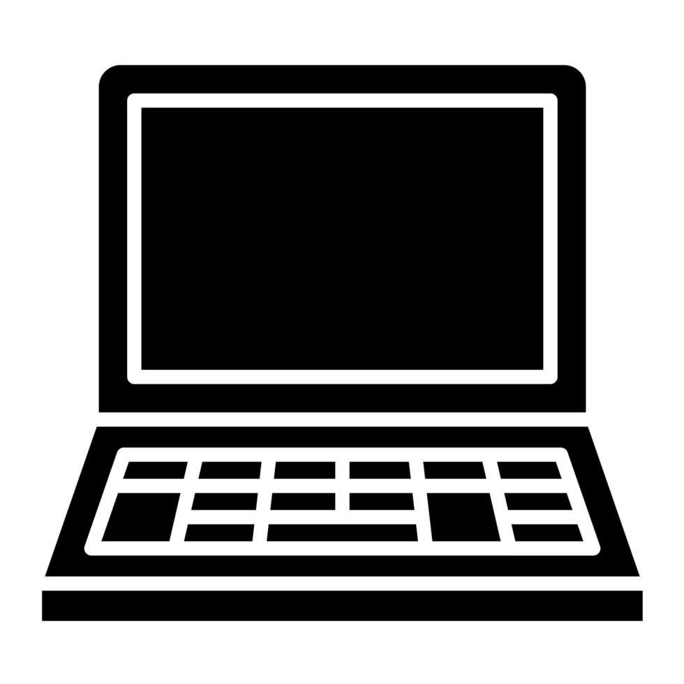 Laptop vector icon